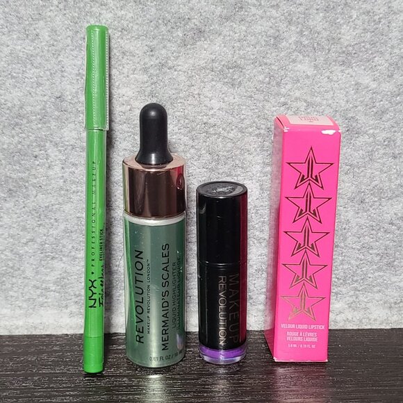 NEW 4pc Bundle - Fantasy Cosplay Shades - MAKEUP REVOLUTION, Jeffree Star, NYX - Picture 1 of 10